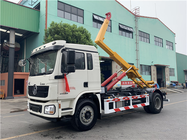 陜汽德龍勾臂式垃圾車（16噸20噸）