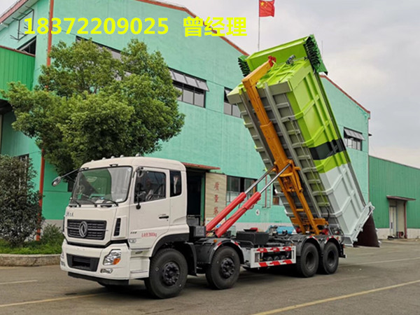 鄭州周總與我公司成功簽約4臺(tái)30噸東風(fēng)天龍勾臂式垃圾車